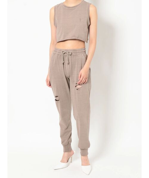 GYDA（ジェイダ）の「【SETUP着用可】クロスポイントショートルーズタンクトップ（タンクトップ・レディース・チャコールグレー/ベージュ/オリーブ・FREE）」の12枚目の写真