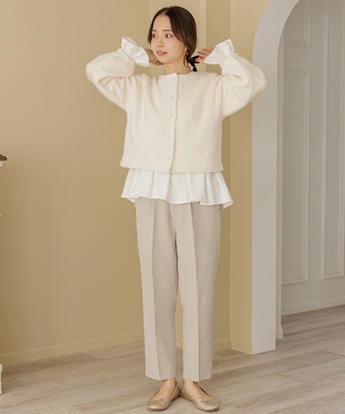 flower（フラワー）の「チックバルーントップ（カーディガン/ボレロ・レディース・ブラウン/アイボリー・FREE）」の16枚目の写真