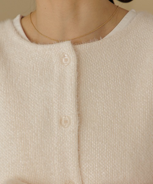 flower（フラワー）の「チックバルーントップ（カーディガン/ボレロ・レディース・ブラウン/アイボリー・FREE）」の14枚目の写真