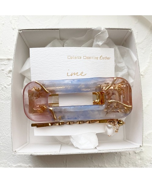 tone（トーン）の「【ime】ﾐﾗｰｺﾞｰﾙﾄﾞ2点ｾｯﾄﾍｱｸﾘｯﾌﾟ(MA)（バレッタ/ヘアクリップ・レディース・ピンク/ブルー/グリーン/イエロー・FREE）」の3枚目の写真