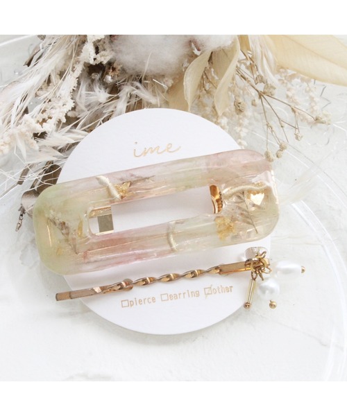 tone（トーン）の「【ime】ﾐﾗｰｺﾞｰﾙﾄﾞ2点ｾｯﾄﾍｱｸﾘｯﾌﾟ(MA)（バレッタ/ヘアクリップ・レディース・ピンク/ブルー/グリーン/イエロー・FREE）」の2枚目の写真