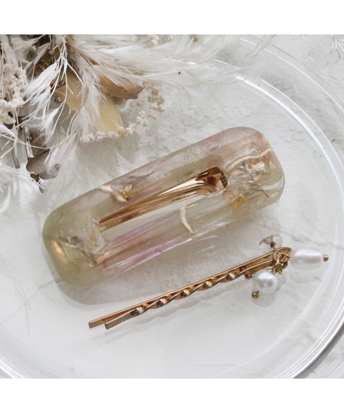 tone（トーン）の「【ime】ﾐﾗｰｺﾞｰﾙﾄﾞ2点ｾｯﾄﾍｱｸﾘｯﾌﾟ(MA)（バレッタ/ヘアクリップ・レディース・ピンク/ブルー/グリーン/イエロー・FREE）」の9枚目の写真