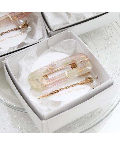 tone（トーン）の「【ime】ﾐﾗｰｺﾞｰﾙﾄﾞ2点ｾｯﾄﾍｱｸﾘｯﾌﾟ(MA)（バレッタ/ヘアクリップ・レディース・ピンク/ブルー/グリーン/イエロー・FREE）」の7枚目の写真