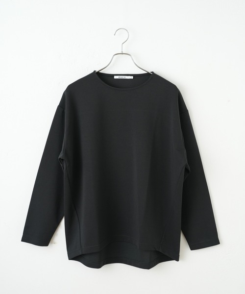 COLONY 2139（コロニートゥーワンスリーナイン）の「エンザイムダンボールラウンドヘム長袖Tシャツ（Tシャツ/カットソー・メンズ・ライトグレー/オフホワイト/ブラック・MEDIUM/LARGE）」の2枚目の写真