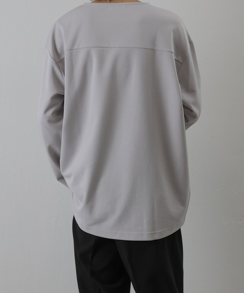 COLONY 2139（コロニートゥーワンスリーナイン）の「エンザイムダンボールラウンドヘム長袖Tシャツ（Tシャツ/カットソー・メンズ・ライトグレー/オフホワイト/ブラック・MEDIUM/LARGE）」の20枚目の写真