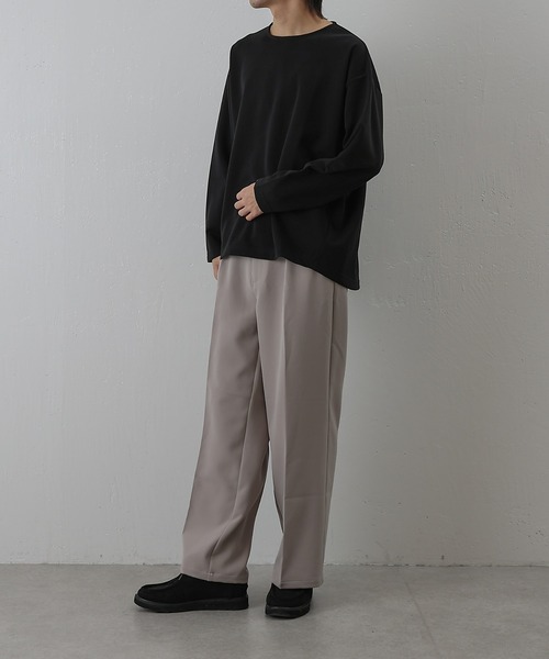 COLONY 2139（コロニートゥーワンスリーナイン）の「エンザイムダンボールラウンドヘム長袖Tシャツ（Tシャツ/カットソー・メンズ・ライトグレー/オフホワイト/ブラック・MEDIUM/LARGE）」の16枚目の写真