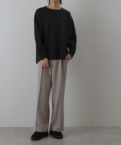 COLONY 2139（コロニートゥーワンスリーナイン）の「エンザイムダンボールラウンドヘム長袖Tシャツ（Tシャツ/カットソー・メンズ・ライトグレー/オフホワイト/ブラック・MEDIUM/LARGE）」の15枚目の写真