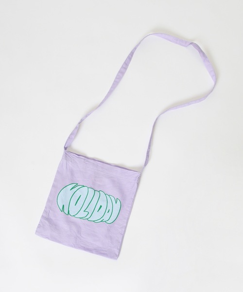 HOLIDAY（ホリデイ）の「HOLIDAY MINI BAG (GRAFFITI LOGO) ホリデイミニバッグ (グラフィティロゴ)（ショルダーバッグ・レディース・ホワイト/パープル/ブラウン・ONE SIZE）」の3枚目の写真