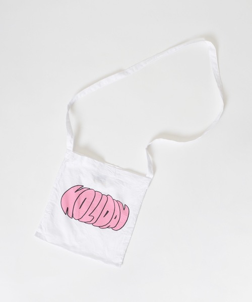 HOLIDAY（ホリデイ）の「HOLIDAY MINI BAG (GRAFFITI LOGO) ホリデイミニバッグ (グラフィティロゴ)（ショルダーバッグ・レディース・ホワイト/パープル/ブラウン・ONE SIZE）」の2枚目の写真