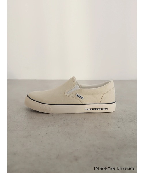AMERICAN HOLIC（アメリカンホリック）の「TM&(R) Yale Universityスリッポン（スリッポン・レディース・オフホワイト/ネイビー・S/L/M）」の10枚目の写真