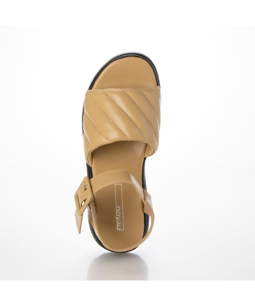 noyau（ノヤウ）の「キルティングパフサンダル（サンダル・レディース・ブラック/オレンジ/アイボリー/ベージュ・M/L/S/LL）」の15枚目の写真