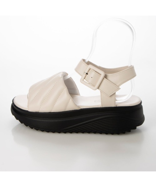 noyau（ノヤウ）の「キルティングパフサンダル（サンダル・レディース・ブラック/オレンジ/アイボリー/ベージュ・M/L/S/LL）」の20枚目の写真