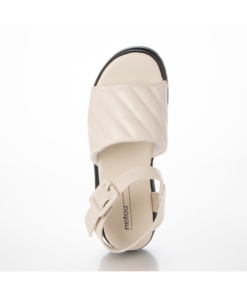 noyau（ノヤウ）の「キルティングパフサンダル（サンダル・レディース・ブラック/オレンジ/アイボリー/ベージュ・M/L/S/LL）」の14枚目の写真