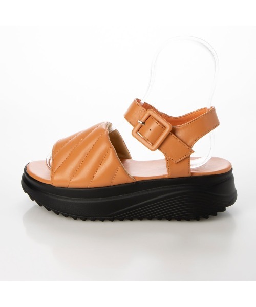 noyau（ノヤウ）の「キルティングパフサンダル（サンダル・レディース・ブラック/オレンジ/アイボリー/ベージュ・M/L/S/LL）」の16枚目の写真