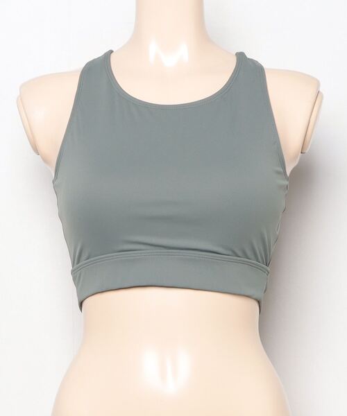 Ungrid（アングリッド）の「【ムラサキスポーツ別注】UNGRID/アングリッド   水陸両無地/フィットネスブラトップ/セットアップ対応  623102（水着・レディース・グリーン/ブラック/グレー/パープル・M/L）」の7枚目の写真