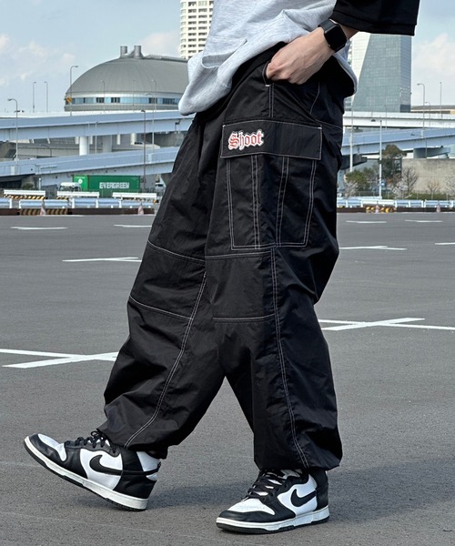 kutir(クティール)の「刺繍ナイロンスノーカーゴパンツ(カーゴパンツ・メンズ・ライトグレー/カーキ/ブラック・SMALL/MEDIUM/LARGE)」の7枚目の写真