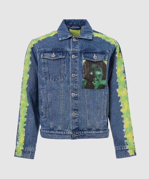 QUIL LEMONS SWIRL DENIM JACKET