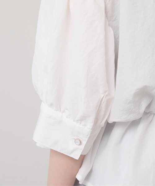 RAY CASSIN（レイカズン）の「多種ボタンペプラム開襟シャツ（シャツ/ブラウス・レディース・イエロー/スミクロ/オフホワイト/ネイビー系・FREE）」の19枚目の写真