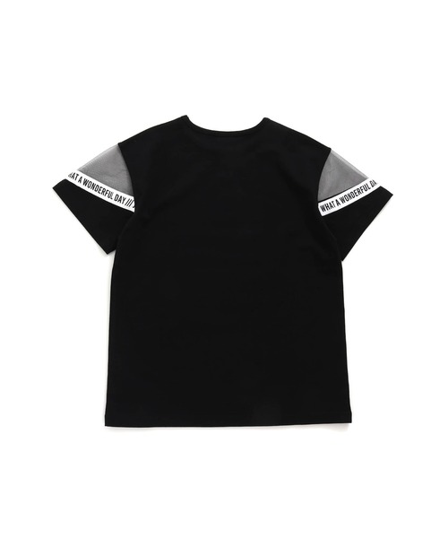 JENNI belle（ジェニィベル）の「【WEB限定】袖チュールロング丈Tシャツ（Tシャツ/カットソー・キッズ・ラベンダー/イエロー/ブラック・130cm/140cm/150cm/160cm）」の13枚目の写真