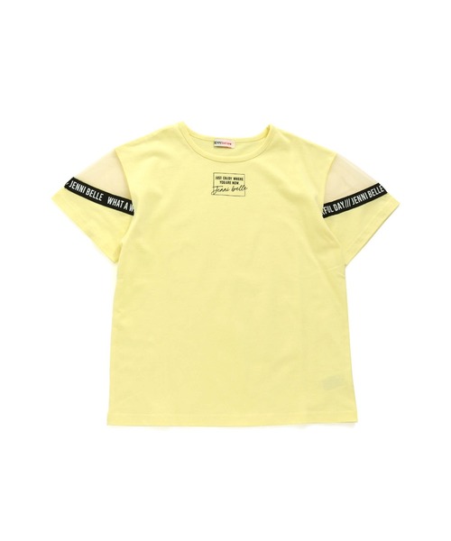 JENNI belle（ジェニィベル）の「【WEB限定】袖チュールロング丈Tシャツ（Tシャツ/カットソー・キッズ・ラベンダー/イエロー/ブラック・130cm/140cm/150cm/160cm）」の15枚目の写真
