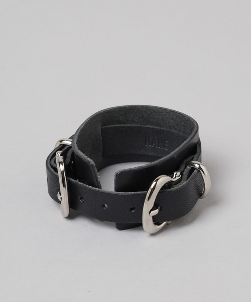 HARE（ハレ）の「ダブルバックルベルトブレス(HARE)（バングル/リストバンド・レディース・ブラック/クリア・FREE）」の7枚目の写真