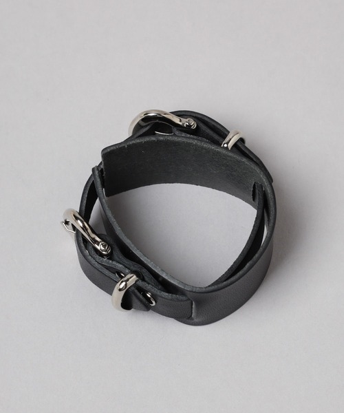 HARE（ハレ）の「ダブルバックルベルトブレス(HARE)（バングル/リストバンド・レディース・ブラック/クリア・FREE）」の12枚目の写真