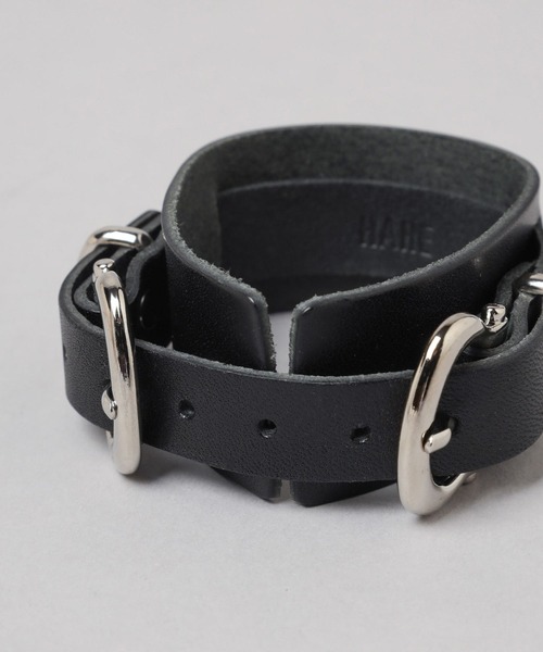 HARE（ハレ）の「ダブルバックルベルトブレス(HARE)（バングル/リストバンド・レディース・ブラック/クリア・FREE）」の13枚目の写真