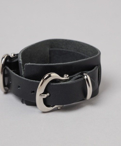 HARE（ハレ）の「ダブルバックルベルトブレス(HARE)（バングル/リストバンド・レディース・ブラック/クリア・FREE）」の14枚目の写真