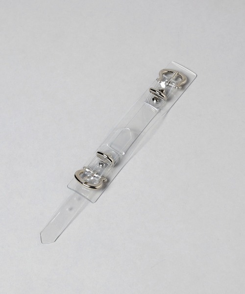 HARE（ハレ）の「ダブルバックルベルトブレス(HARE)（バングル/リストバンド・レディース・ブラック/クリア・FREE）」の18枚目の写真