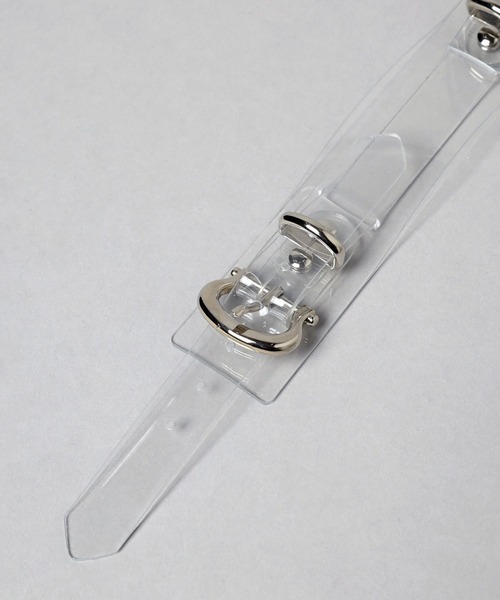 HARE（ハレ）の「ダブルバックルベルトブレス(HARE)（バングル/リストバンド・レディース・ブラック/クリア・FREE）」の19枚目の写真