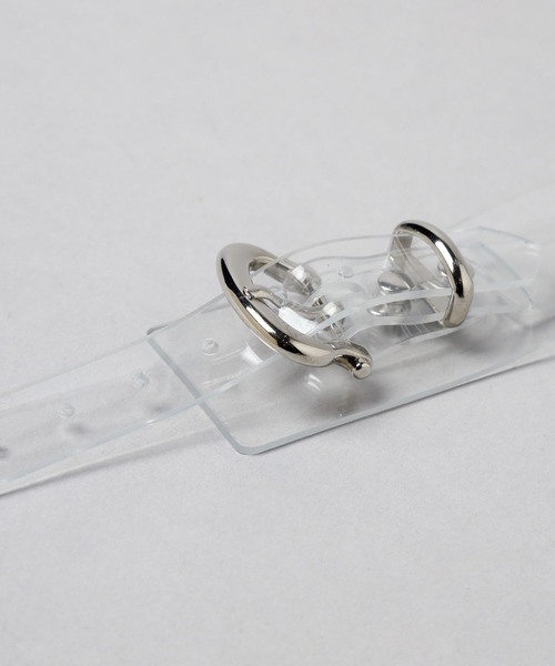 HARE（ハレ）の「ダブルバックルベルトブレス(HARE)（バングル/リストバンド・レディース・ブラック/クリア・FREE）」の20枚目の写真