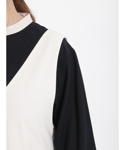 Samansa Mos2(サマンサ モスモス)の「【2way】着回し力アップジャンスカ(ワンピース・レディース・キナリ・フリ-)」の3枚目の写真