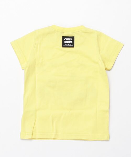 CHEEK ROOM（チークルーム）の「CHEEK ROOM/チークルーム ナポリタンTシャツ（Tシャツ/カットソー・キッズ・オフホワイト/ブラック/イエロー・80ｃｍ/110cm/120cm/90cm/100cm/130cm）」の5枚目の写真