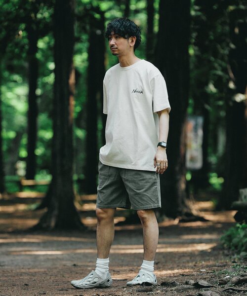 JOURNAL STANDARD relume(ジャーナルスタンダード レリューム)の「CALIFORNIA シェフコールショートパンツ(その他パンツ・メンズ・グレー/カーキ/サックスブルー/アイボリー/ライトグレー・MEDIUM/LARGE/SMALL)」の11枚目の写真