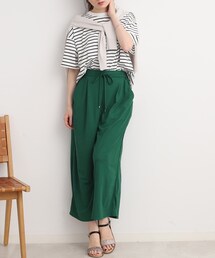 DRESKIP | 【接触冷感】リラクシーに大人の抜け感 イージ－ワイドパンツ(その他パンツ)