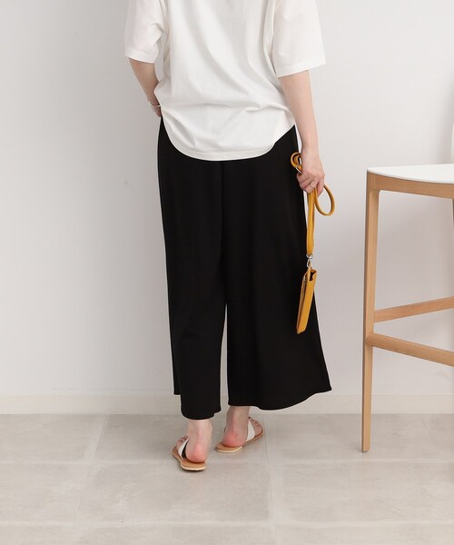 DRESKIP(ドレスキップ)の「◆【接触冷感】リラクシーに大人の抜け感 イージ-ワイドパンツ(その他パンツ・レディース・ネイビー/グリーン/カーキ/レモンイエロー/ブラック・02/03/04)」の11枚目の写真