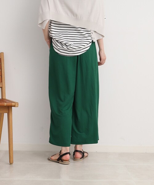 DRESKIP(ドレスキップ)の「◆【接触冷感】リラクシーに大人の抜け感 イージ-ワイドパンツ(その他パンツ・レディース・ネイビー/グリーン/カーキ/レモンイエロー/ブラック・02/03/04)」の16枚目の写真