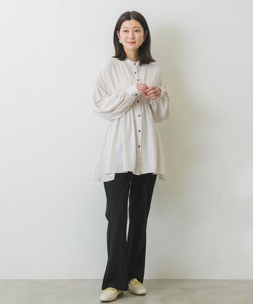 RETRO GIRL(レトロガール)の「ウエストシャーリングアソートBL(シャツ/ブラウス・レディース・アイボリー/ホワイト系その他/ブラック系その他/グリーン・FREE)」の5枚目の写真