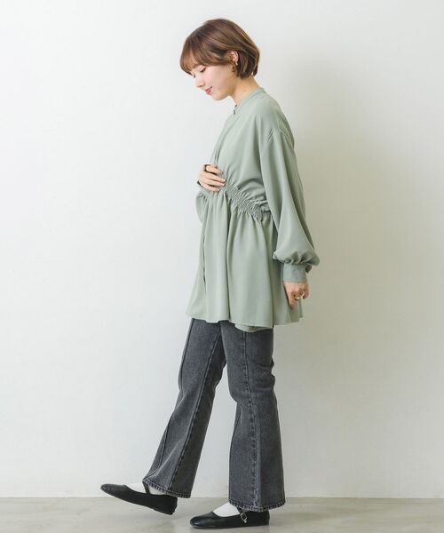 RETRO GIRL(レトロガール)の「ウエストシャーリングアソートBL(シャツ/ブラウス・レディース・アイボリー/ホワイト系その他/ブラック系その他/グリーン・FREE)」の11枚目の写真