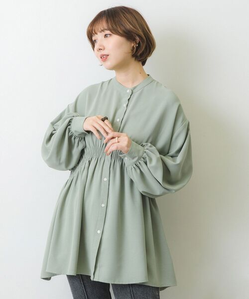 RETRO GIRL(レトロガール)の「ウエストシャーリングアソートBL(シャツ/ブラウス・レディース・アイボリー/ホワイト系その他/ブラック系その他/グリーン・FREE)」の8枚目の写真