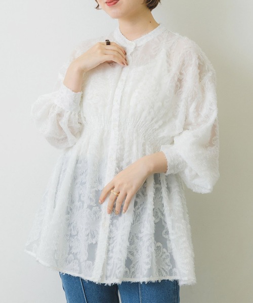 RETRO GIRL(レトロガール)の「ウエストシャーリングアソートBL(シャツ/ブラウス・レディース・アイボリー/ホワイト系その他/ブラック系その他/グリーン・FREE)」の2枚目の写真