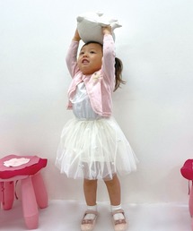 io sono mao moderato（イオソノマオ　モデレート）の「ｽﾜﾝ刺繍ﾁｭｰﾙｽｶｰﾄ（スカート・キッズ）」