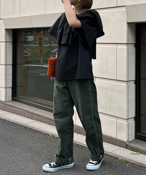 mi via loca(ミヴィアロカ)の「アシメ フリルカラーブラウス(シャツ/ブラウス・レディース・ライトグリーン/ホワイト/ブラック・FREE)」の22枚目の写真