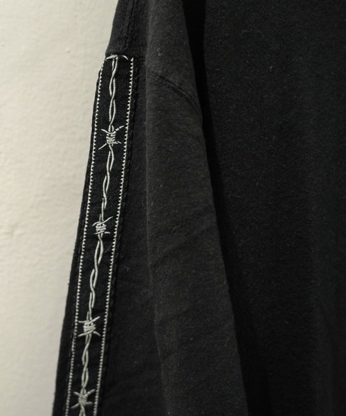 TENBOX（テンボックス）の「MANASTASH×TENBOX(マナスタッシュ×テンボックス) HEMP LS TEE ヘンプロンT（Tシャツ/カットソー・メンズ・ホワイト/ブラック・XL/M/L）」の8枚目の写真