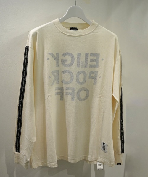 TENBOX（テンボックス）の「MANASTASH×TENBOX(マナスタッシュ×テンボックス) HEMP LS TEE ヘンプロンT（Tシャツ/カットソー・メンズ・ホワイト/ブラック・XL/M/L）」の3枚目の写真