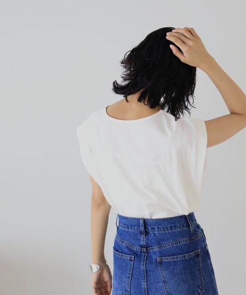 tシャツ M1663 ドロップショルダータックＴ レディース LIAN tシャツ ショルダータックトップス レディース : ZOZOTOWN