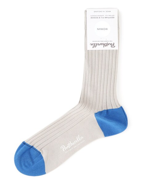 Pantherella（パンセレラ）の「◆Pantherella(パンセレラ)heel toe sox（ソックス/靴下・レディース・ブルー系4/レッド系6・00）」の2枚目の写真