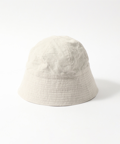 KIJIMA TAKAYUKI（キジマ　タカユキ）の「【KIJIMA TAKAYUKI / キジマ タカユキ】PAPER LINEN SAILOR HAT（ハット・メンズ・ブラック/ネイビー/アイボリー・FREE）」の2枚目の写真
