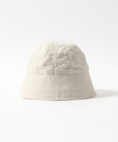 KIJIMA TAKAYUKI（キジマ　タカユキ）の「【KIJIMA TAKAYUKI / キジマ タカユキ】PAPER LINEN SAILOR HAT（ハット・メンズ・ブラック/ネイビー/アイボリー・FREE）」の5枚目の写真