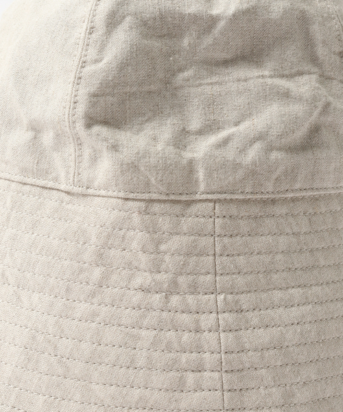 KIJIMA TAKAYUKI（キジマ　タカユキ）の「【KIJIMA TAKAYUKI / キジマ タカユキ】PAPER LINEN SAILOR HAT（ハット・メンズ・ブラック/ネイビー/アイボリー・FREE）」の12枚目の写真